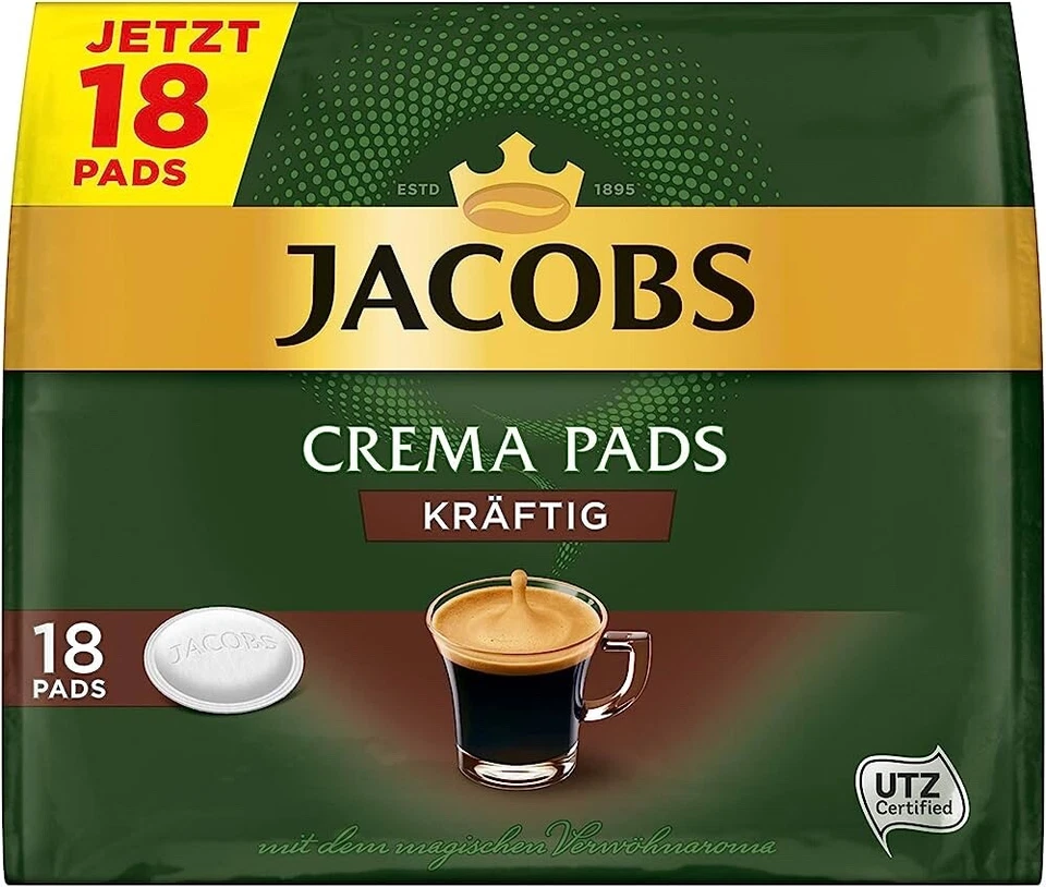 JACOBS Kronung Crema STRONG SENSEO Coffee PADS -18 pads- FREE SHIPPING - Image 1 of 1