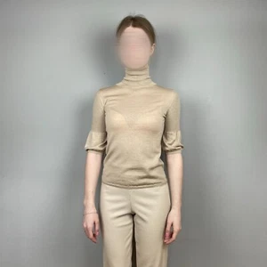 Maglione donna Prada mezza manica misto lana/seta girocollo - Taglia 40IT - Foto 1 di 9