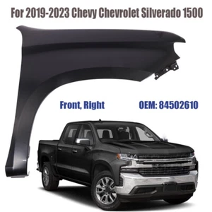New Front RH Right Passenger Side Fender Fit 2019 2020-2023 Chevy Silverado 1500 - Picture 1 of 12
