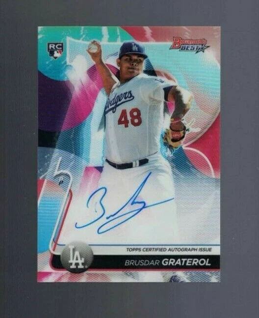 2020 Bowman"s Best Brusdar Graterol RC Refractor Auto #B20-BG - Image 1 of 1