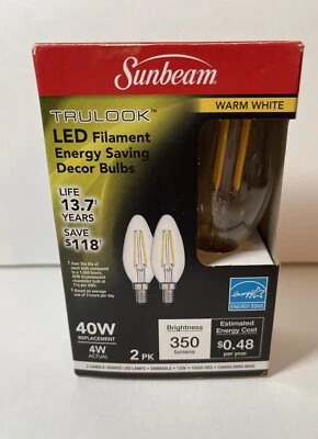 Lâmpadas decorativas de filamento de LED reguláveis com economia de energia 40W - Imagem 1 de 3