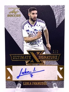 2022 Leaf Ultimate Soccer Signature Gold Auto LUKA IVANUSEC 2/9 #S-LI1 - Picture 1 of 2