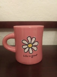 Das Leben ist gut. Rosa Tasse. 12oz - Bild 1 von 4