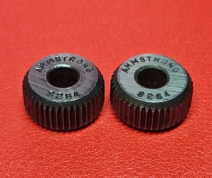 2X Armstrong 8264 Knurling Wheels Knurling Tool 1/4" Arbor 3/8" Thick USA - NEW - Picture 1 of 3