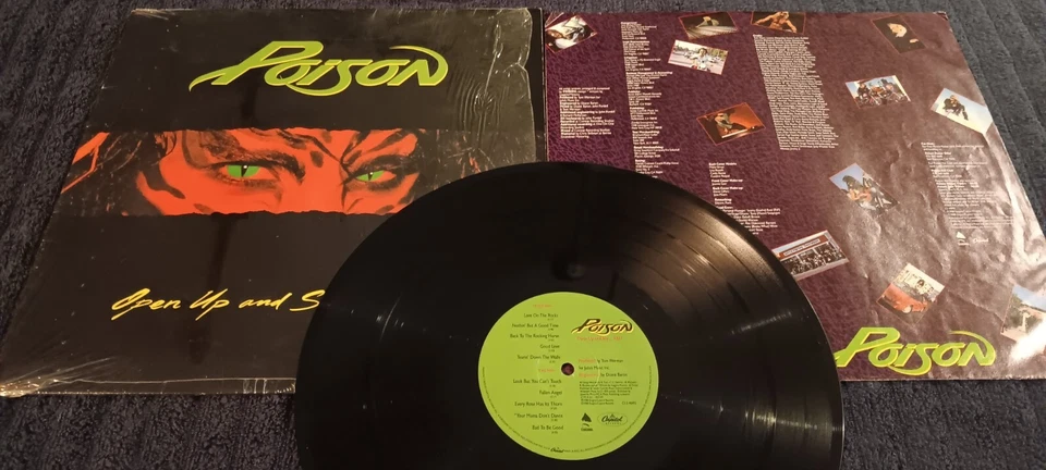 Poison, Open Up And Say Ahh, 1988, C1-2-48493, Capitol Records, Shrink Wrap, VG+ - Imagem 1 de 1