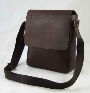 Wenger Messenger 30*28*7 Leder Tablet-Fach Schultertasche Umhänge-Tasche W29-02 - Bild 1 von 4