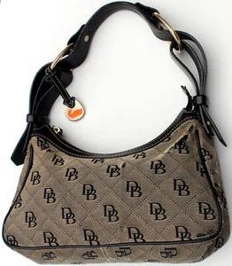 Dooney & Bourke Hobo Handbag Purse Canvas - Picture 1 of 13