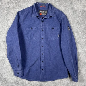Eddie Bauer Shirt Mens LT Tall Mountain Ops Chamois Flannel First Ascent Hike - Picture 1 of 13