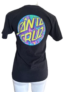Camiseta Santa Cruz Skateboards Negra Y Neón Talla S S Skater Tillys Alt  - Imagen 1 de 8