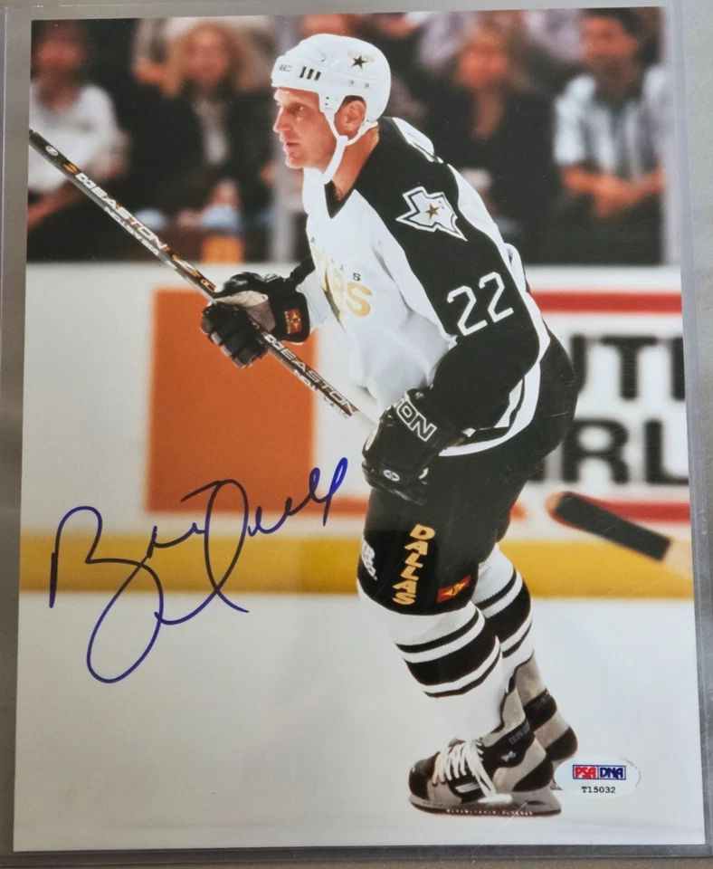 Brett Hull Signed Autograph 8x10 PSA Dallas Stars Stanley Cup Blues Wings BOLD - Image 1 of 1