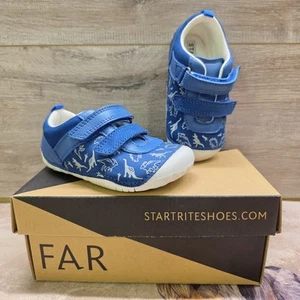 Start-Rite Jungen Schuhe Pre-Walker blau Dinosaurier brüllen Nubuk UK Größe 5 neu im Karton - Bild 1 von 8