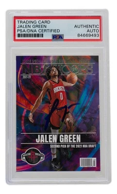 Jalen Green Signed Houston Rockets 2021 NBA Hoops Special Rookie Card #RS2 - Image 1 of 2