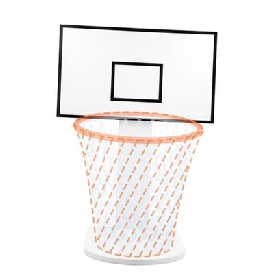  Basketball Hoop Trash Can(NO Wastebasket), Mini White Backboard, Fun  - Image 1 of 4
