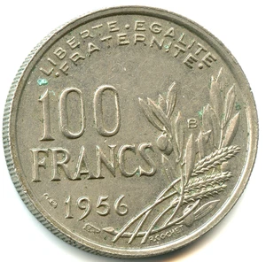 100 francs Cochet 1956 B n°7071 - Imagen 1 de 2