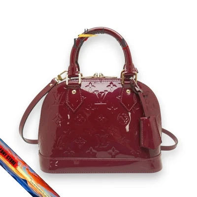 Bolso de Mano Louis Vuitton Vernis Alma BB M50565 Magenta Compacto Cartera Foto 1 de 4