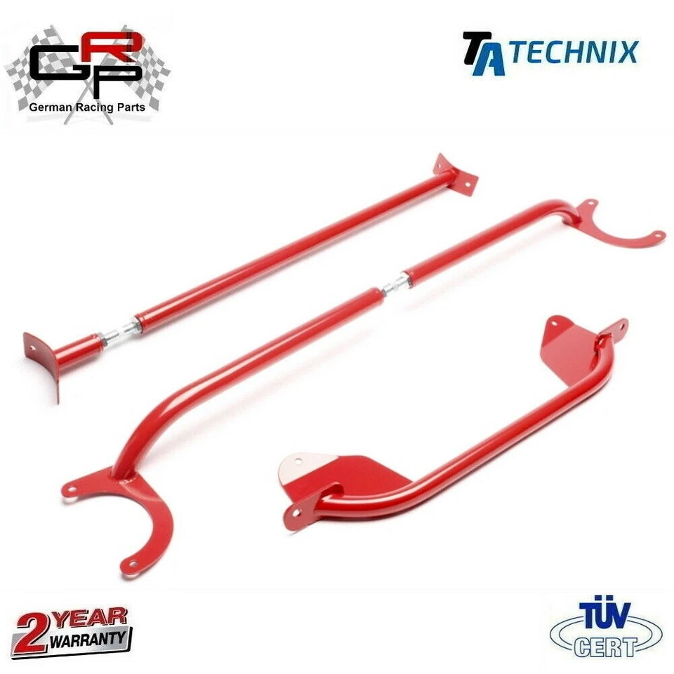 Front & Rear Steel Strut Bar Kit For VW Jetta, Golf 1, Scirocco 1,2 - TA Technix - Image 1 of 1