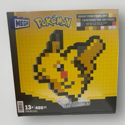 Juego de construcción de figuras de acción Pokémon MEGA, Pikachu con 400 piezas y píxeles retro Foto 1 de 4