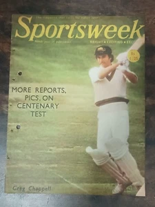 INDIA THE SPORTSWEEK MAGAZINE 10 APR 1977 CENTENARY TES , GREG CHAPPELL ON COVER - Picture 1 of 6