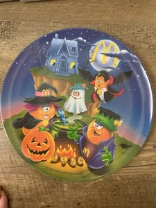 VTG McDonalds Halloween Plate 1995 McNugget Buddies Spooky House Collectible - Picture 1 of 10