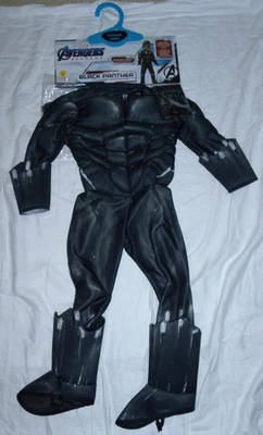 Mono acolchado disfraz pantera negra Marvel Avengers para jóvenes pequeños NUEVO Foto 1 de 4