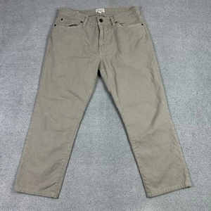 Todd Snyder Herrenhose 31 x 24 khaki schmale Passform Baumwolle Leinenmischung Chino Freizeit LESEN - Bild 1 von 11