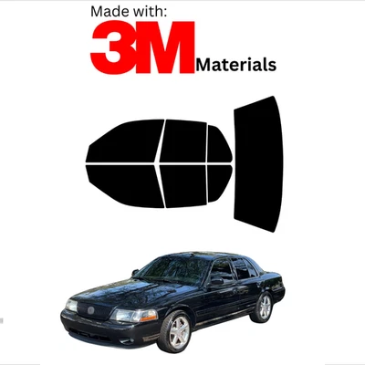 Предварительно вырезанная тонировка окна для седана Mercury Marauder 03-07 стабильная керамика сделано с 3M - Изображение 1 из 4