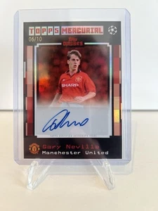 2025 Topps Decades, Gary Neville, Red Auto 06/10 - Picture 1 of 2
