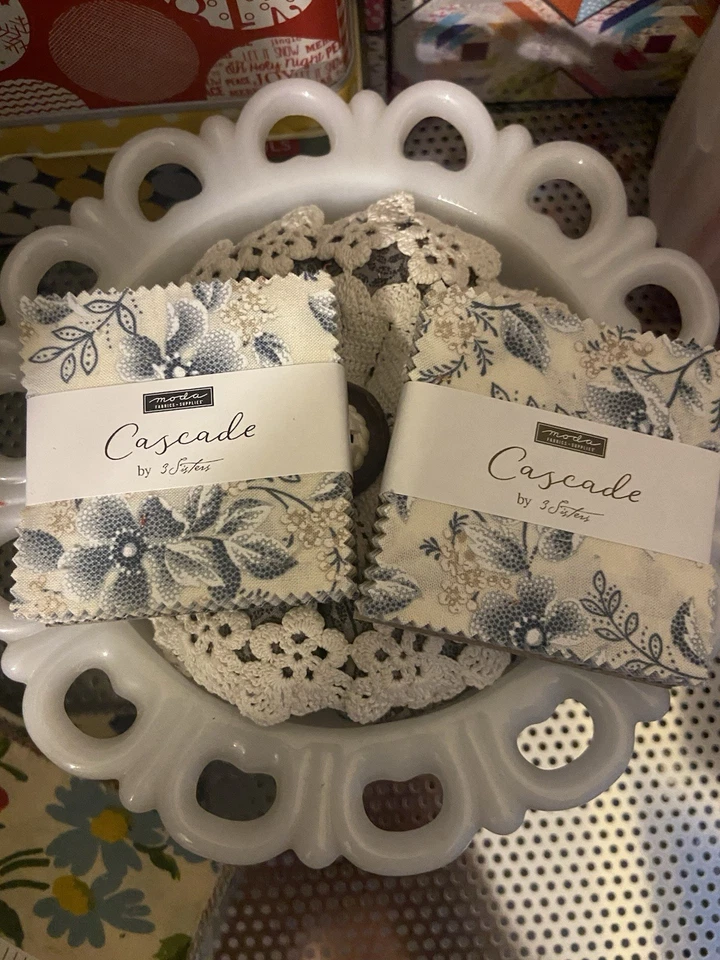 Cascade By 3 Sisters For Moda 2 Mini Charm Packs.  OOP Line - Image 1 of 1