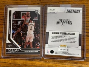 Panini Instant NBA #26 2023 Victor Wembanyama San Antonio Spurs novato RC/10018 - Imagen 1 de 1