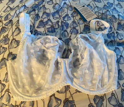 Sujetador Maison Lejaby Paris Elixir Lycra G21733-03 Nuevo Talla 32G Blanco $115 Foto 1 de 4