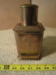 Vintage Chinese brass Tea caddie, airtight Asian coffee canister, container.  - Picture 1 of 7