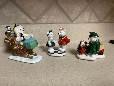 Coca-Cola Polar Bear Cubs Limited Edition Numbered Collection~Lot Of 3~Rare! - Image 1 of 4