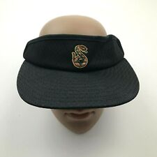 VINTAGE Tucson Sidewinders Visor Hat Cap Strapback Black Adjustable Embroidered