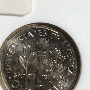 1999 Double+ Broadstruck Dime Error Part Detached Reeding ANACS Ms 64 Old Holder - Picture 1 of 8