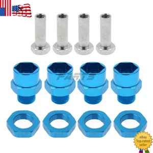4PCS 12mm to 17mm Aluminum Wheel Hex Hub Adapter Conversion Extension For RC Car - Picture 1 of 9