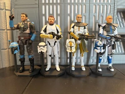 Star Wars Colección Vintage 3.75 Pulgadas Casco Figura Soporte (paquete de 6) Foto 1 de 4