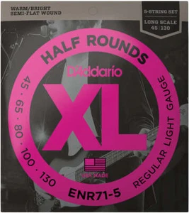 D'Addario ENR71-5 Halbrunde 5-saitige Basssaiten lange Tonleiter - 45-130 - Bild 1 von 1
