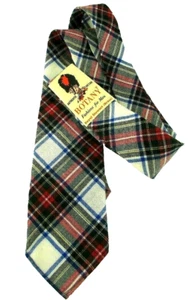 BOTANY Mens NWT Wool Tie ROYAL STEWART Tartan Plaid 2.5 x 51" USA Swing Era VTG - Picture 1 of 3