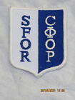 SFOR Stabilisation  Force,wei/blau,TRF, Stoffabzeichen, 60x80mm,British Army