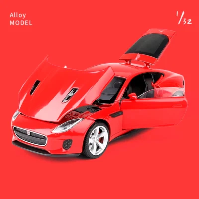 1:32 Jaguars F-TYPE Coupe Alloy Car Model Diecast Toy Vehicles Metal Car Model H - Image 1 of 4