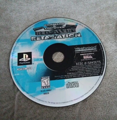 Command & Conquer: Red Alert Retaliation Sony PlayStation 1, 1998Disc Two Only - Image 1 of 2