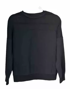 Top manga larga XS negro con cuello cizallado - Imagen 1 de 4
