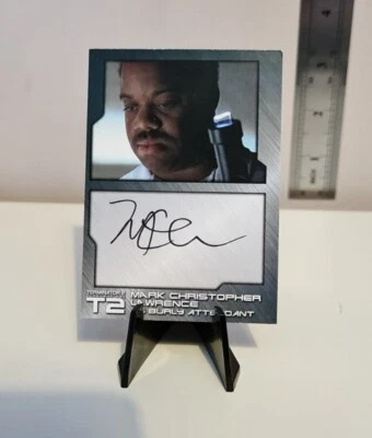Terminator 2 T2 Mark Lawrence Autogramm Trading Card ML1 (Unstoppable, 2017) - Bild 1 von 2