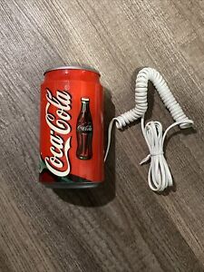 Coca-Cola Telephone COKE CAN PHONE Rotary Dial with Cord 1990's Era