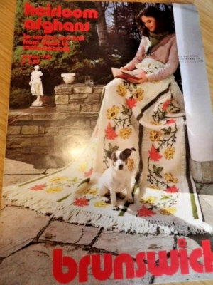 Vintage (1979) Brunswick Vol. 794 Heirloom Afghans to Crochet & Knit Z5 - Image 1 of 2