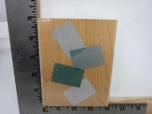 HERO ARTS S2191 BACKGROUND TEMPLATE OF FOUR WOOD RUBBER STAMP EUC L1313