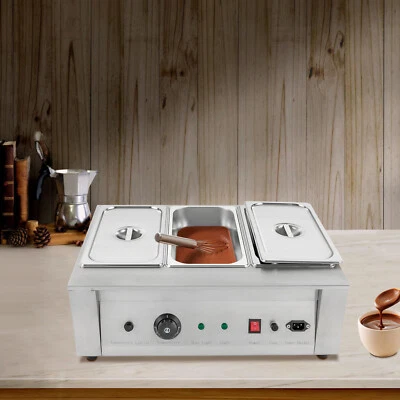 Машина для плавления шоколада 3 резервуара из нержавеющей стали электрический нагрев воды - Изображение 1 из 4