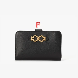 Cartera de cuero negra compacta mediana Kate Spade New York Toujours Infinity - Imagen 1 de 3