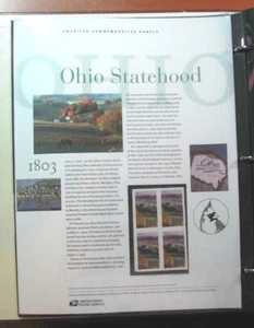 US Commemorative Panel Scott# 3773 Ohio Statehood  2003 H259 - Picture 1 of 1