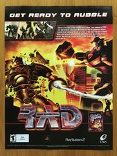 RAD: Robot Alchemic Drive PS2 2002 Vintage Print Ad/Poster Official Promo Art